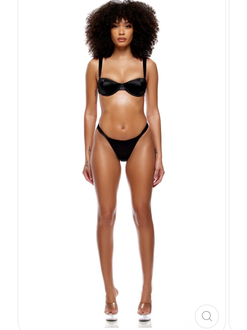Classic Black Underwire Bikini Set - Brand Unspecified